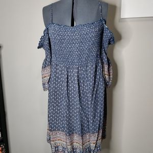 Just Found blue floral off shoulder dress